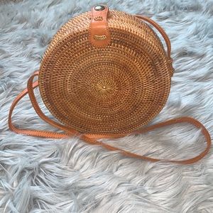 Amerii Round Rattan Bag
